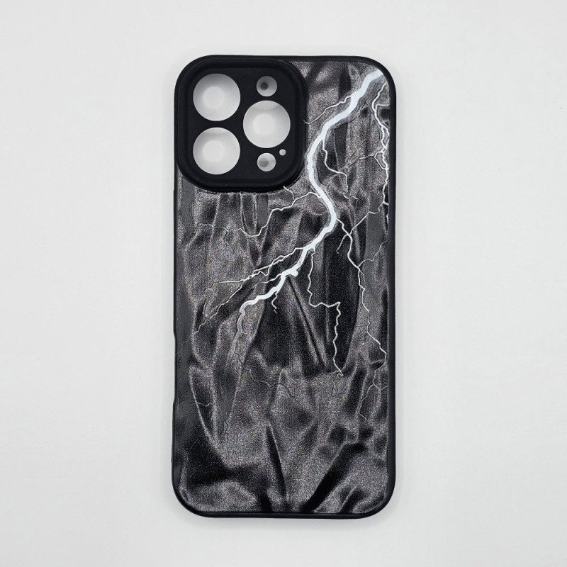 16 Pro Max TPU case Black Lightning
