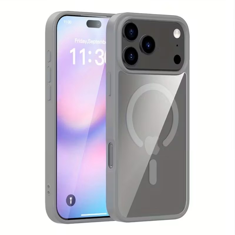 17 Pro Max TPU case Transparent Grey