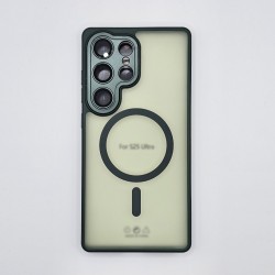 S25 Ultra TPU case transparent green