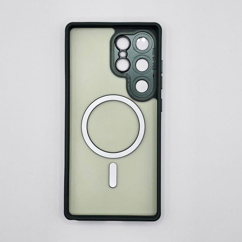S25 Ultra TPU case transparent green