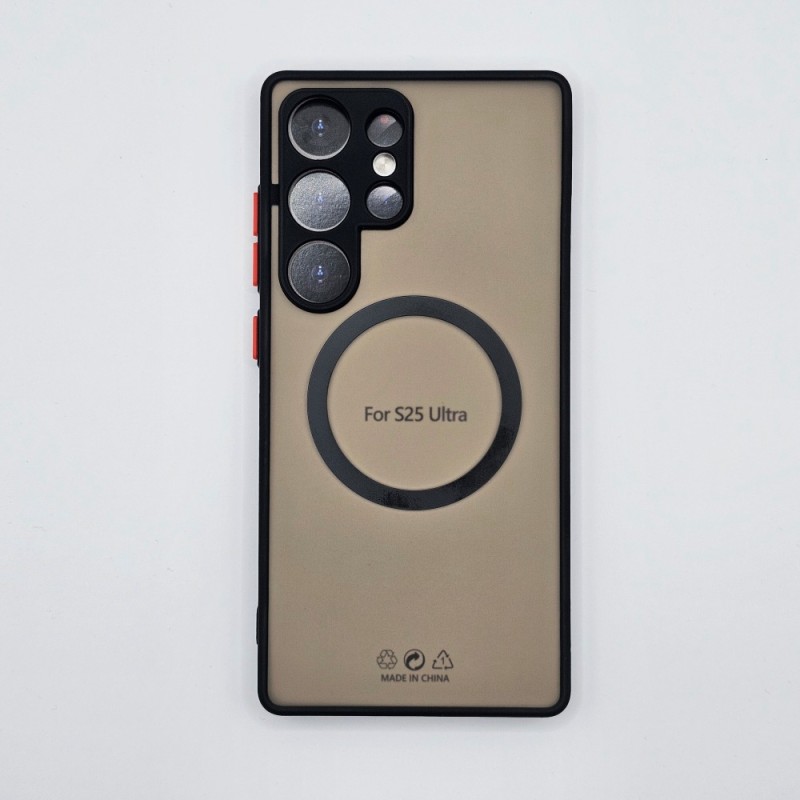 S25 Ultra TPU case transparent black