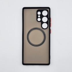 S25 Ultra TPU case transparent black