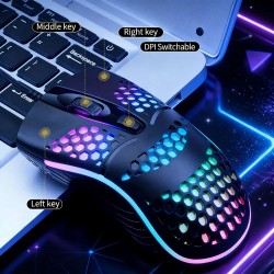 Ποντίκι Gaming T-WOLF P168 black