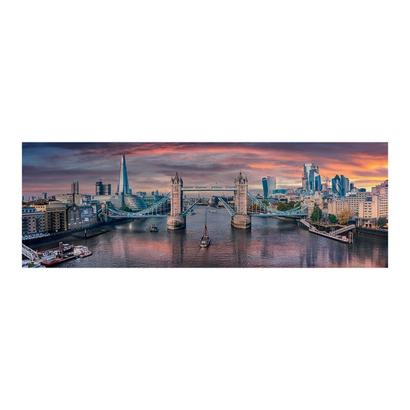 Παζλ Panorama High Quality Collection Κατά Μήκος Του Ποταμού Τάμεση 1000 τμχ  & Poster Clementoni 