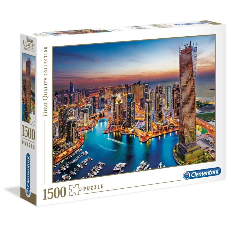 Παζλ High Quality Collection Dubai Marina 1500 & Poster Clementoni