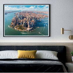 Παζλ High Quality Collection Μανχάταν Νέα Υόρκη 2000 τμχ & Poster Clementoni