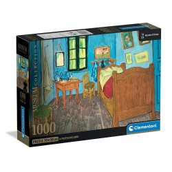 Παζλ Museum Collection Vincent Van Gogh: Το Δωμάτιο του Van Gogh στην Αρλ 1000 τμχ & Poster Clementoni