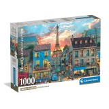 Παζλ High Quality Collection Δρόμοι Του Παρισιού 1000 τμχ & Poster Clementoni 