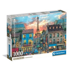 Παζλ High Quality Collection Δρόμοι Του Παρισιού 1000 τμχ & Poster Clementoni 