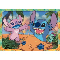 Παζλ Maxi Supercolor Disney Stitch 60 τμχ 4+ Clementoni