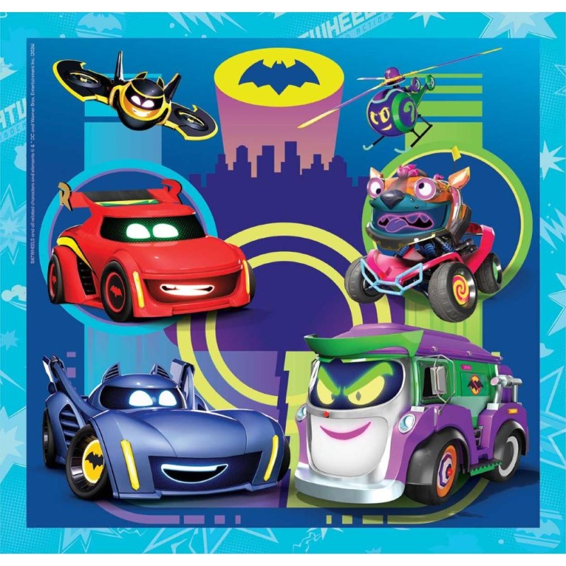 Παζλ Super Color Batwheels 3x48 τμχ 5+ Clementoni