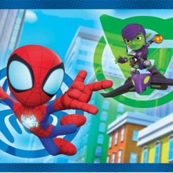 Παζλ 4 in 1 Super Color Marvel Spidey Και Οι Απίθανοι Φίλοι Του 12-16-20-24 τμχ 3+ Clementoni