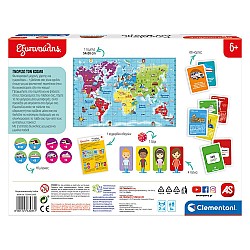 Εκπαιδευτικό Παιχνίδι Γνωρίζω Τον Κόσμο 6+ Εξυπνούλης AS Clementoni