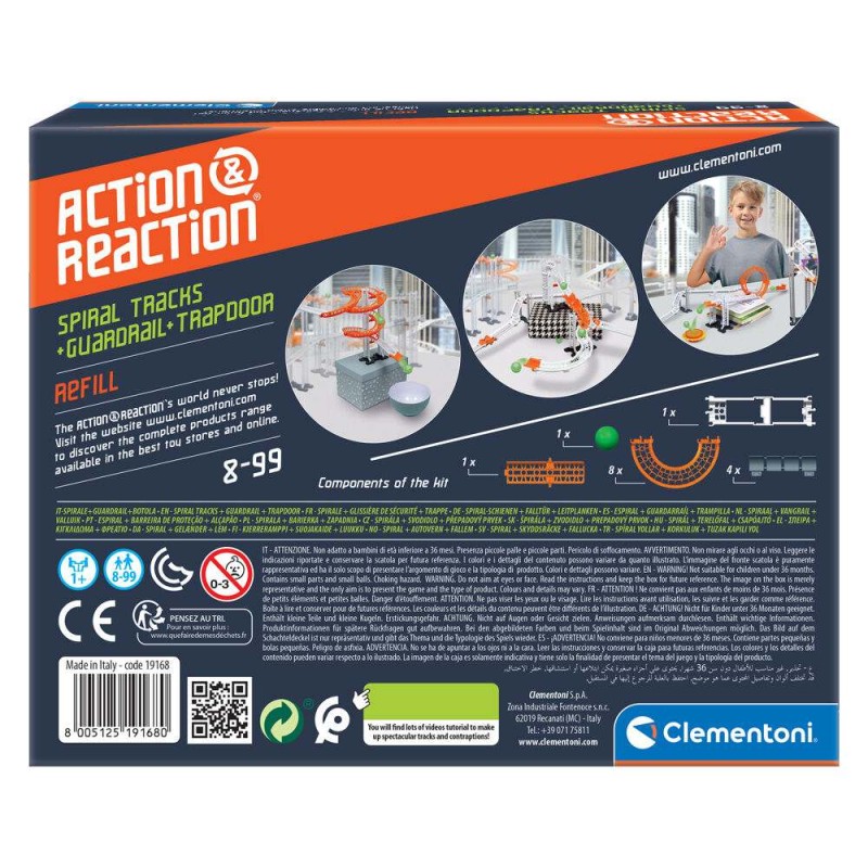 Εκπαιδευτικό Παιχνίδι Spiral Tracks-Guardrail-Trapdoor Μαθαίνω Και Δημιουργώ Action-Reaction AS