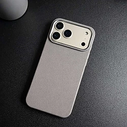 Θήκη Iphone 17 Pro Max Leather Grey