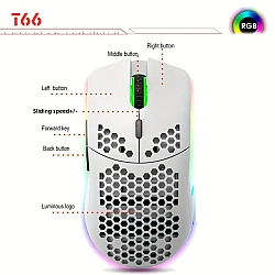 Ποντίκι Gaming HXSJ T66 matte white