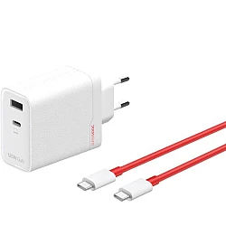 OnePlus SuperVooc 120W Φορτιστής με Καλώδιο USB-C και Θύρες USB-A & USB-C Power Delivery
