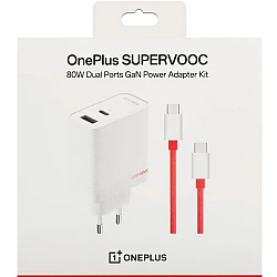 OnePlus SuperVooc 120W Φορτιστής με Καλώδιο USB-C και Θύρες USB-A & USB-C Power Delivery