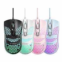 Ποντίκι Gaming T-WOLF P168 White