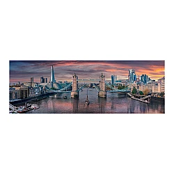 Παζλ Panorama High Quality Collection Κατά Μήκος Του Ποταμού Τάμεση 1000 τμχ  & Poster Clementoni 