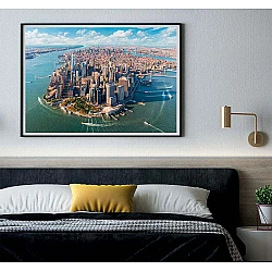 Παζλ High Quality Collection Μανχάταν Νέα Υόρκη 2000 τμχ & Poster Clementoni