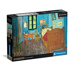 Παζλ Museum Collection Vincent Van Gogh: Το Δωμάτιο του Van Gogh στην Αρλ 1000 τμχ & Poster Clementoni