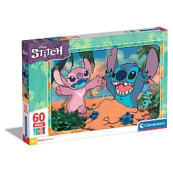 Παζλ Maxi Supercolor Disney Stitch 60 τμχ 4+ Clementoni