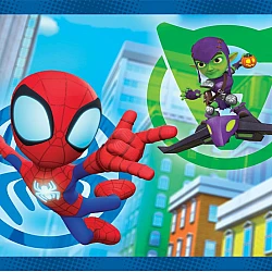 Παζλ 4 in 1 Super Color Marvel Spidey Και Οι Απίθανοι Φίλοι Του 12-16-20-24 τμχ 3+ Clementoni